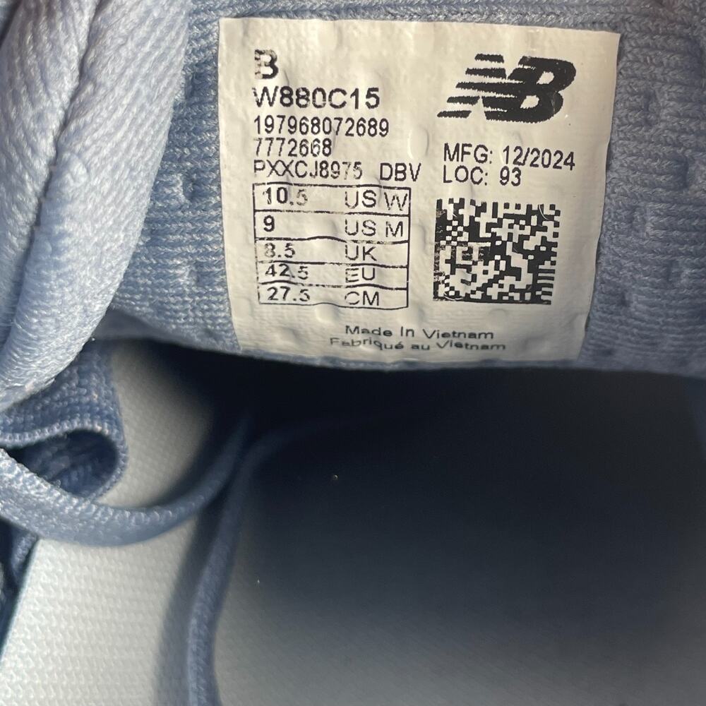 Women's 10.5 Men's 9 New Balance Fresh Foam X 880v15 Running Shoes Sneakers EUC - Picture 9 of 9